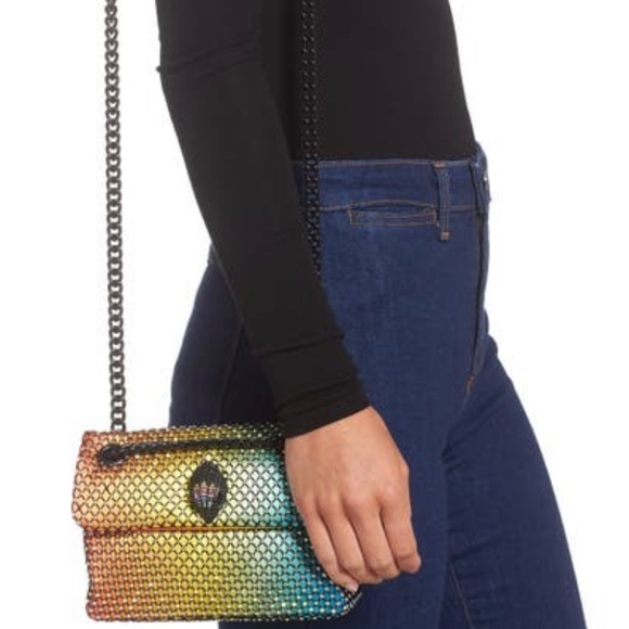 Authentic KURT GEIGER LONDON CRYSTAL COTTON CONVERTIBLE CROSBY/SHOULDER - Picture 15 of 15